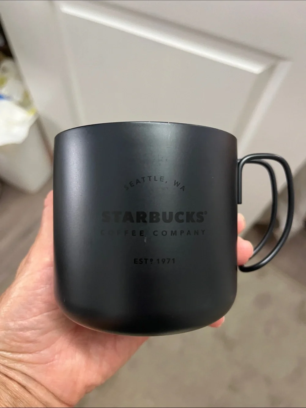 Starbucks Gathering/Camping Stainless Matte Black Steel Cup